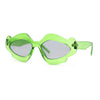 Womens Unique Nouveau Groovy Haze Cat Eye Plastic Sunglasses