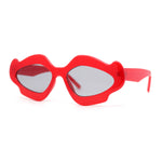 Womens Unique Nouveau Groovy Haze Cat Eye Plastic Sunglasses