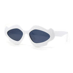 Womens Unique Nouveau Groovy Haze Cat Eye Plastic Sunglasses