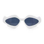 Womens Unique Nouveau Groovy Haze Cat Eye Plastic Sunglasses