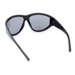 XXL Oversized Trendy Modified Curved Wrap Around Sport Plastic Sunglasses