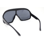 Large Oversized Wrap Curved Top Racer Runway Fashion Plastic Sunglasses