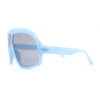 Large Oversized Wrap Curved Top Racer Runway Fashion Plastic Sunglasses