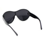 Womens Large Shield Round Elegant Designer Diva Sporty Plastic Sunglasses