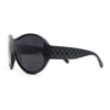 Womens Large Shield Round Elegant Designer Diva Sporty Plastic Sunglasses