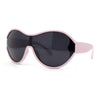 Womens Large Shield Round Elegant Designer Diva Sporty Plastic Sunglasses