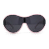 Womens Large Shield Round Elegant Designer Diva Sporty Plastic Sunglasses