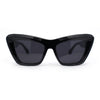Womens Old Fashion Chic Thick Plastic Large Rectangular Cat Eye Retro Sunglasses