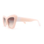 Womens Old Fashion Chic Thick Plastic Large Rectangular Cat Eye Retro Sunglasses
