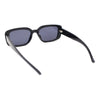 Mod Rounded Rectangular Stylish Minimal Retro Sunglasses