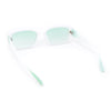 Mod Rounded Rectangular Stylish Minimal Retro Sunglasses