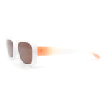 Mod Rounded Rectangular Stylish Minimal Retro Sunglasses