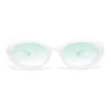 Womens Classic Clout Oval Mod Round Plastic Retro Sunglasses