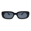 Iconic Mod Rounded Rectangular Minimal Plastic Sunglasses