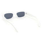 Iconic Mod Rounded Rectangular Minimal Plastic Sunglasses