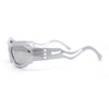 Mens Unique Elabroate Futuristic Wrap Around Sport Plastic Sunglasses