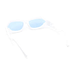 Mens Unique Elabroate Futuristic Wrap Around Sport Plastic Sunglasses