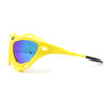 Mens Large Coverage Aerodynamic Vented Thick Plastic Wrap Sport Sunglasses