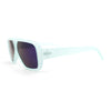 Double Bridge Flat Top Mafia Racer Rectangular Plastic Sunglasses