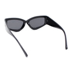 Womens Thick Temple Retro Cat Eye Plastic Diva Fashion Sunglasses