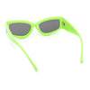 Womens Thick Temple Retro Cat Eye Plastic Diva Fashion Sunglasses