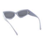 Womens Thick Temple Retro Cat Eye Plastic Diva Fashion Sunglasses