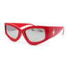 Womens Thick Temple Retro Cat Eye Plastic Diva Fashion Sunglasses