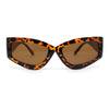 Womens Thick Temple Retro Cat Eye Plastic Diva Fashion Sunglasses