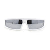 Robotic Futurism Streamline Wrap Arm Rectangular Plastic Sunglasses