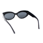 Womens Classy Modified Clout Mod Cat Eye Oval Plastic Sunglasses