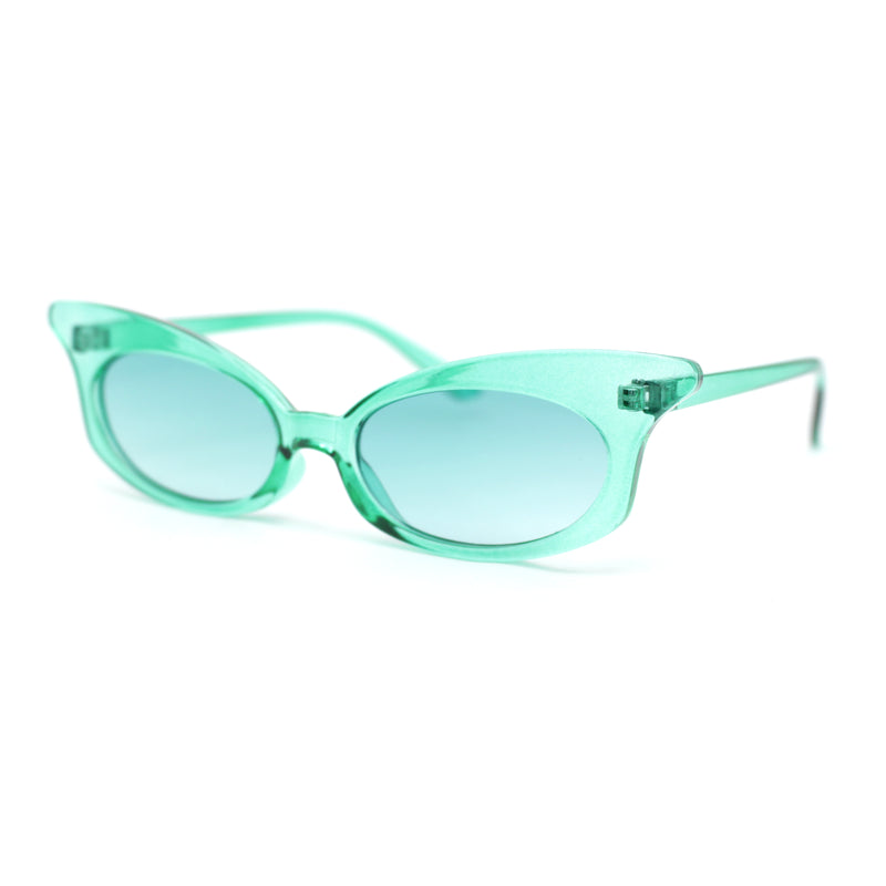 Womens Butterfly Wing Shape Cat Eye Oval Lens Sunglasses