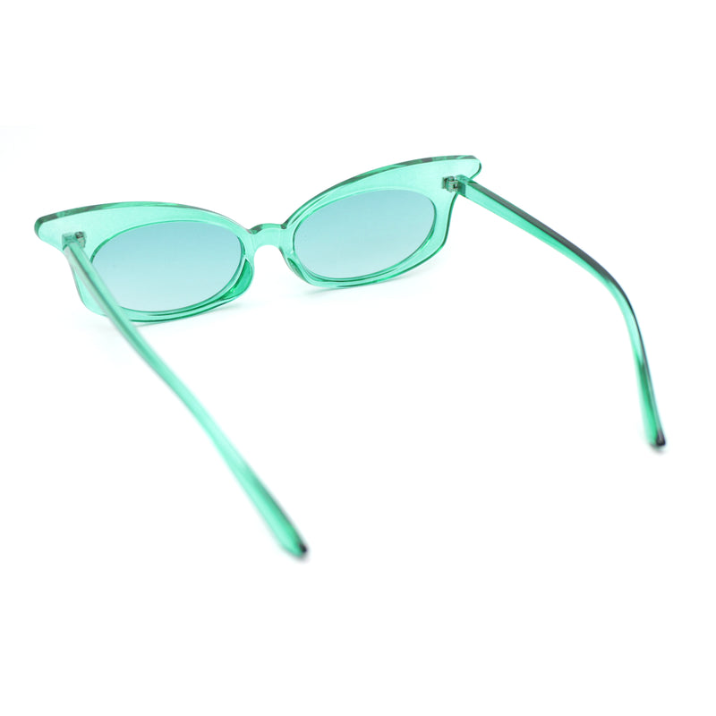 Womens Butterfly Wing Shape Cat Eye Oval Lens Sunglasses