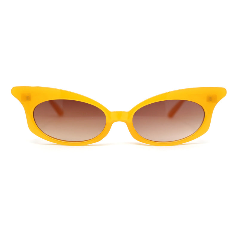 Womens Butterfly Wing Shape Cat Eye Oval Lens Sunglasses