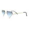 Bling Diamond Shape Baller Rimless Hustler Fashion Sunglasses