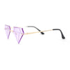 Bling Diamond Shape Baller Rimless Hustler Fashion Sunglasses