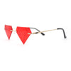 Bling Diamond Shape Baller Rimless Hustler Fashion Sunglasses