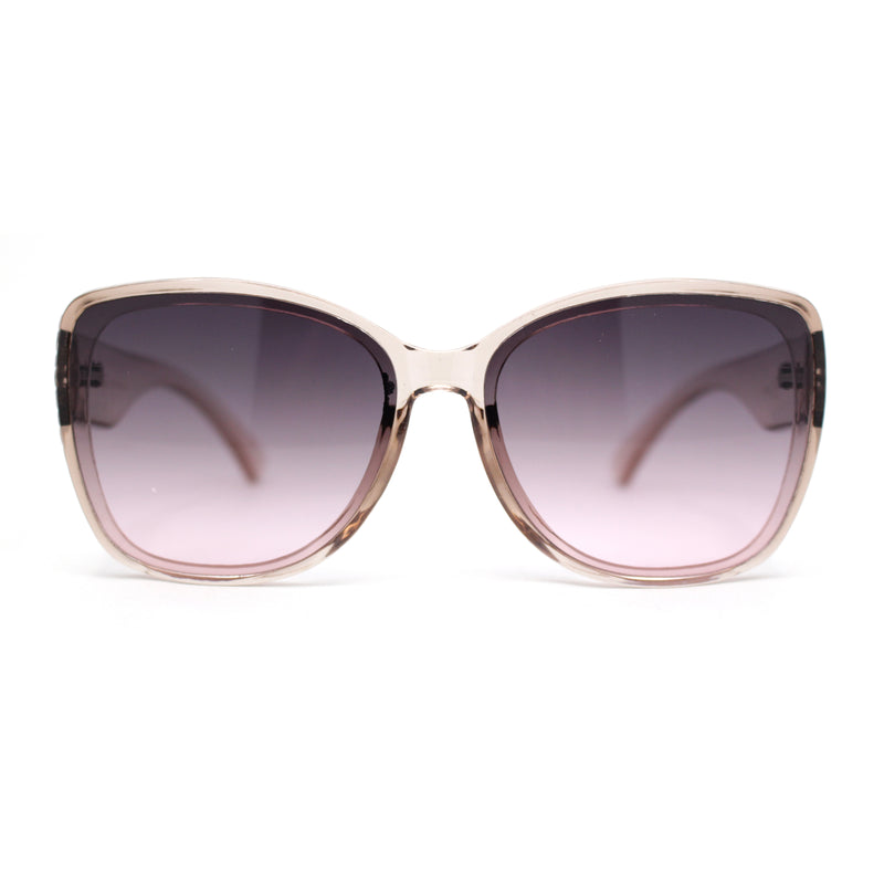 Womens Classy Elegant Chic Inset Lens Butterfly Plastic Sunglasses