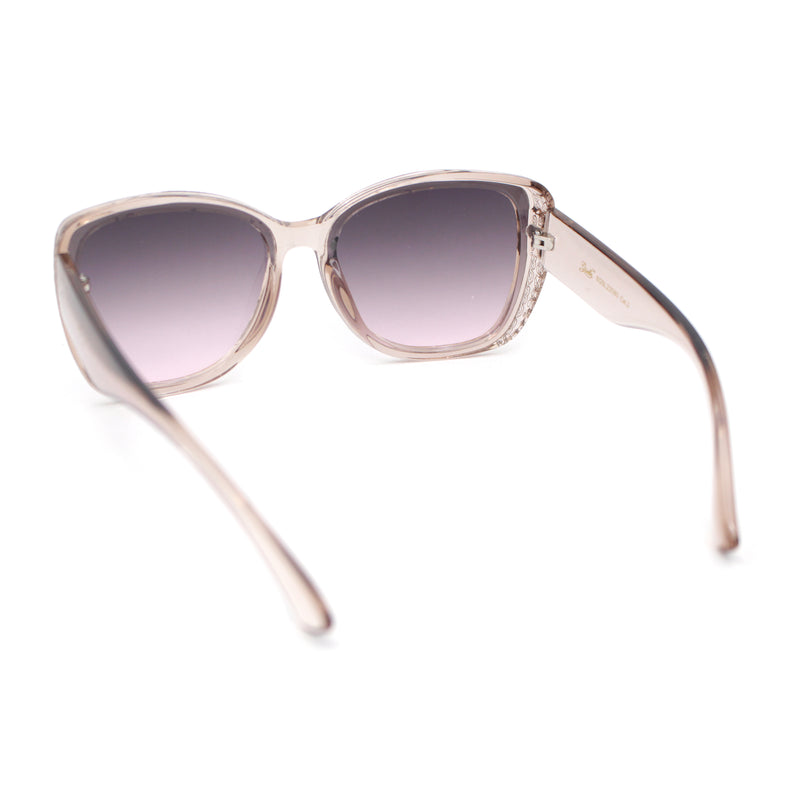 Womens Classy Elegant Chic Inset Lens Butterfly Plastic Sunglasses