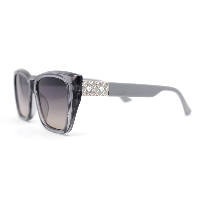 Womens Luxury Rhinestone Hinge Jewel Angular Butterfly Chic Sunglasses