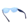 Womens Unique Retro Futurism Thick Plastic Cat Eye Concave Sunglasses