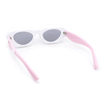 Womens Unique Retro Futurism Thick Plastic Cat Eye Concave Sunglasses