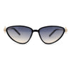 Womens Arrow Triangle Jewel Hinge Thin Plastic Cat Eye Designer Sunglasses