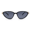 Womens Arrow Triangle Jewel Hinge Thin Plastic Cat Eye Designer Sunglasses