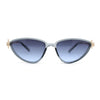 Womens Arrow Triangle Jewel Hinge Thin Plastic Cat Eye Designer Sunglasses