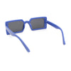 Kids Size Square Rectangle Thin Plastic Mod Fashion Minimal Sunglasses