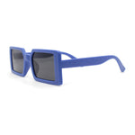 Kids Size Square Rectangle Thin Plastic Mod Fashion Minimal Sunglasses