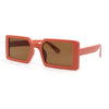 Kids Size Square Rectangle Thin Plastic Mod Fashion Minimal Sunglasses