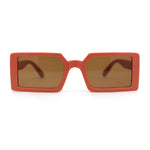 Kids Size Square Rectangle Thin Plastic Mod Fashion Minimal Sunglasses