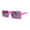 Kids Size Square Rectangle Thin Plastic Mod Fashion Minimal Sunglasses