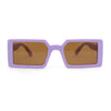 Kids Size Square Rectangle Thin Plastic Mod Fashion Minimal Sunglasses